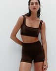 Nagnata Classic Wool Bralet in Bark
