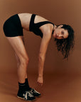 Nagnata Cross Back Wool Bralet in Black