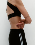 Nagnata Cross Back Wool Bralet in Black