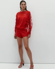 Nagnata Downtown Mesh Short in Poppy
