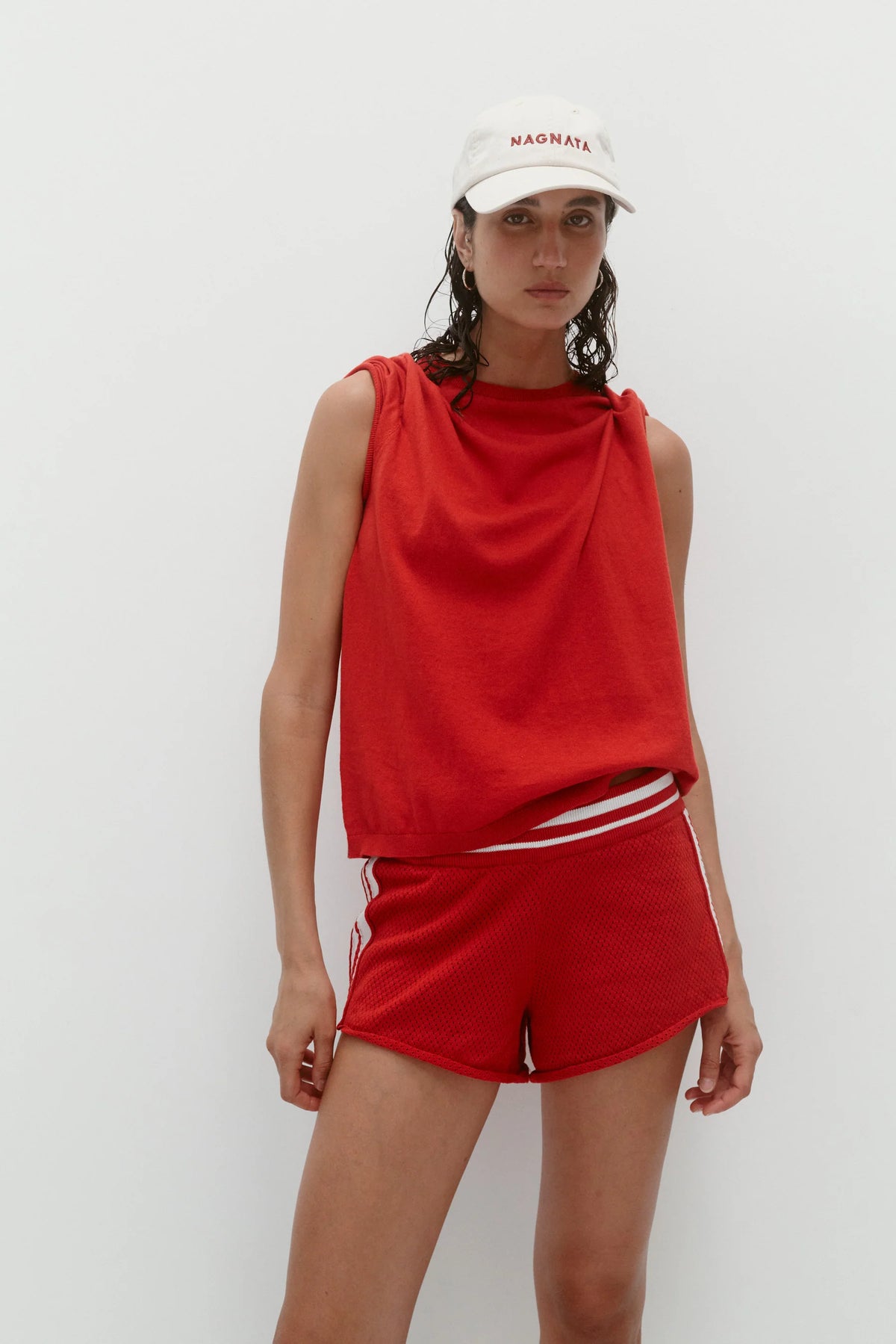 Nagnata Downtown Mesh Short in Poppy