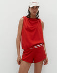 Nagnata Downtown Mesh Short in Poppy