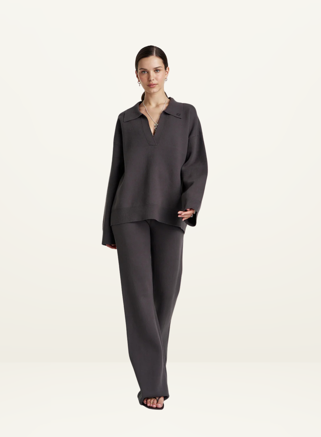Summi Summi Lounge Knit Pant in Shadow