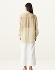 Esmaee Sahara Shirt in Sage Stripe