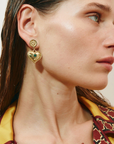 Alemais Jem Heart Drop Earrings