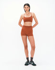 Nagnata Textured Ballet Wool Bralet in Clay
