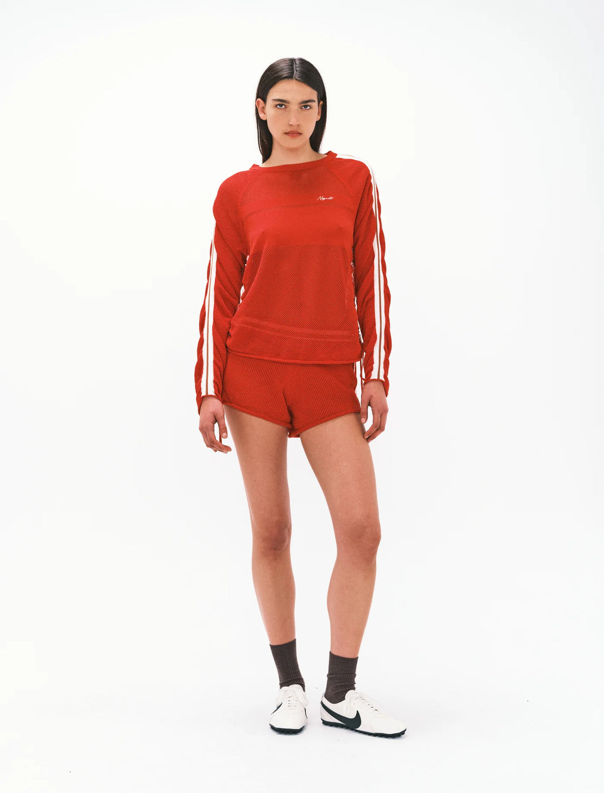 Nagnata Downtown Mesh Short in Poppy