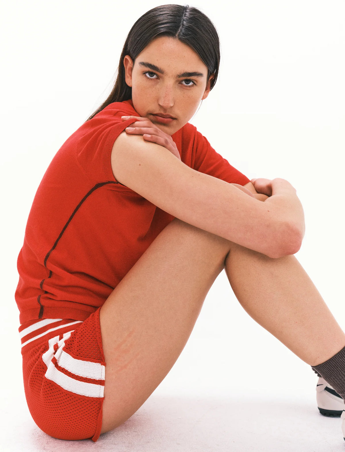 Nagnata Downtown Mesh Short in Poppy