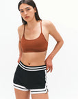 Nagnata Textured Ballet Wool Bralet in Clay