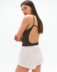 Nagnata Ballet Wool Bodysuit in Bark