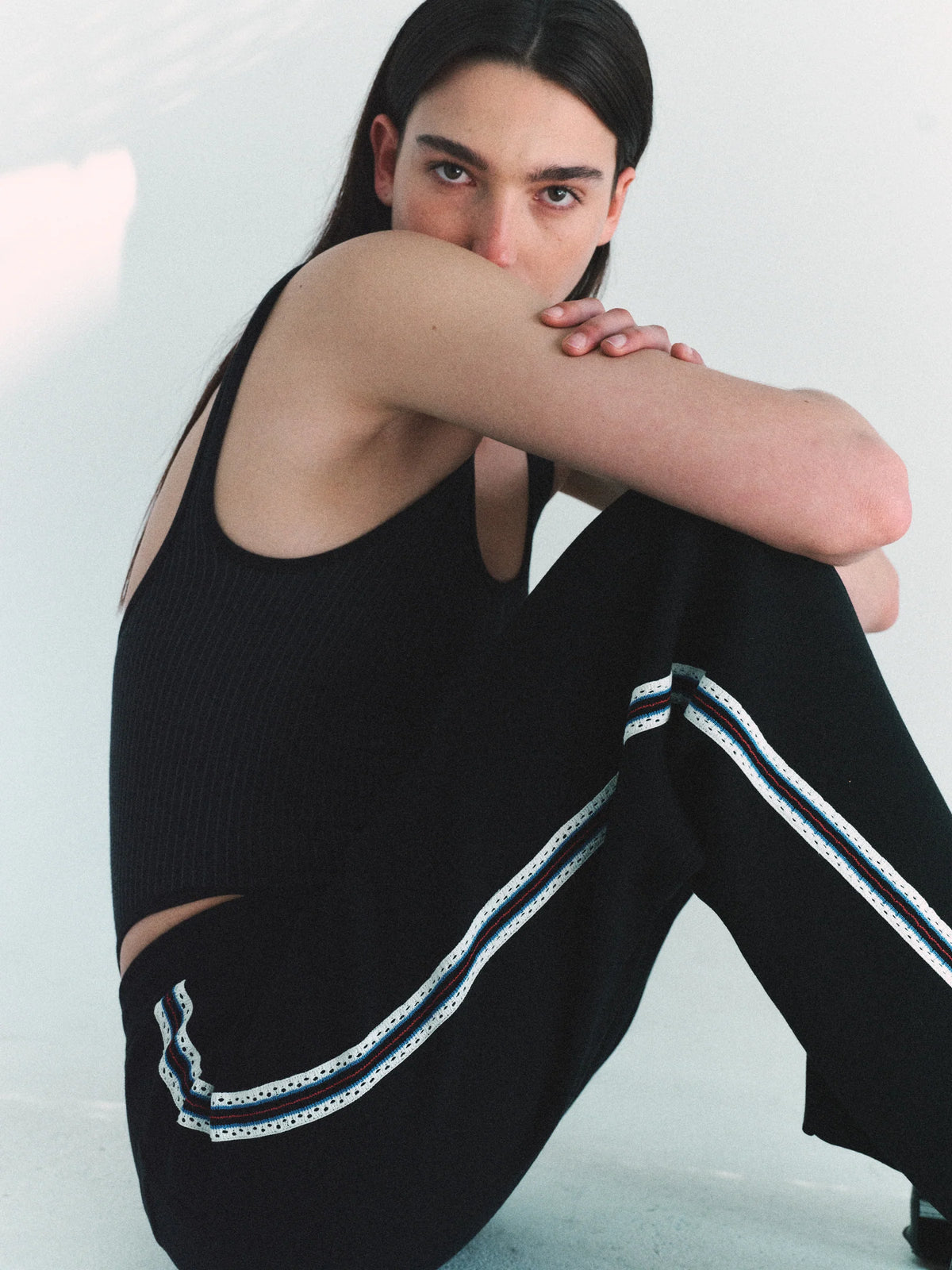Nagnata Classic Wool Bodysuit in Obsidian