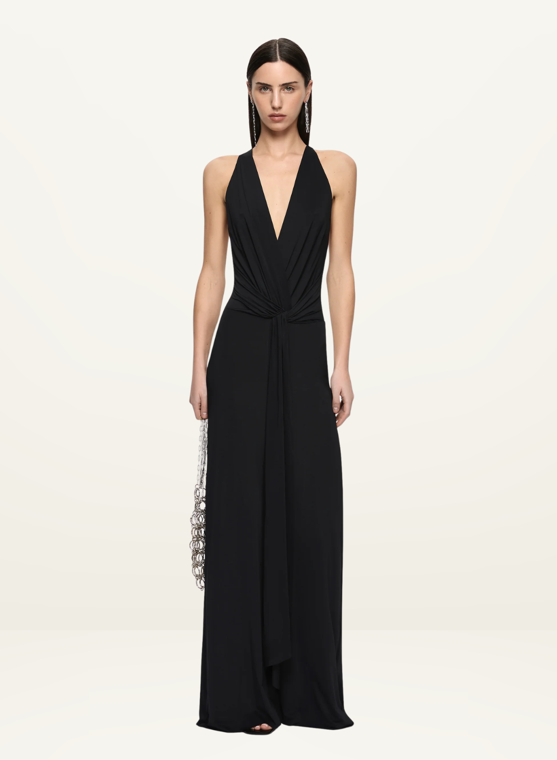 Bec + Bridge Thalia V Maxi Dress in Black