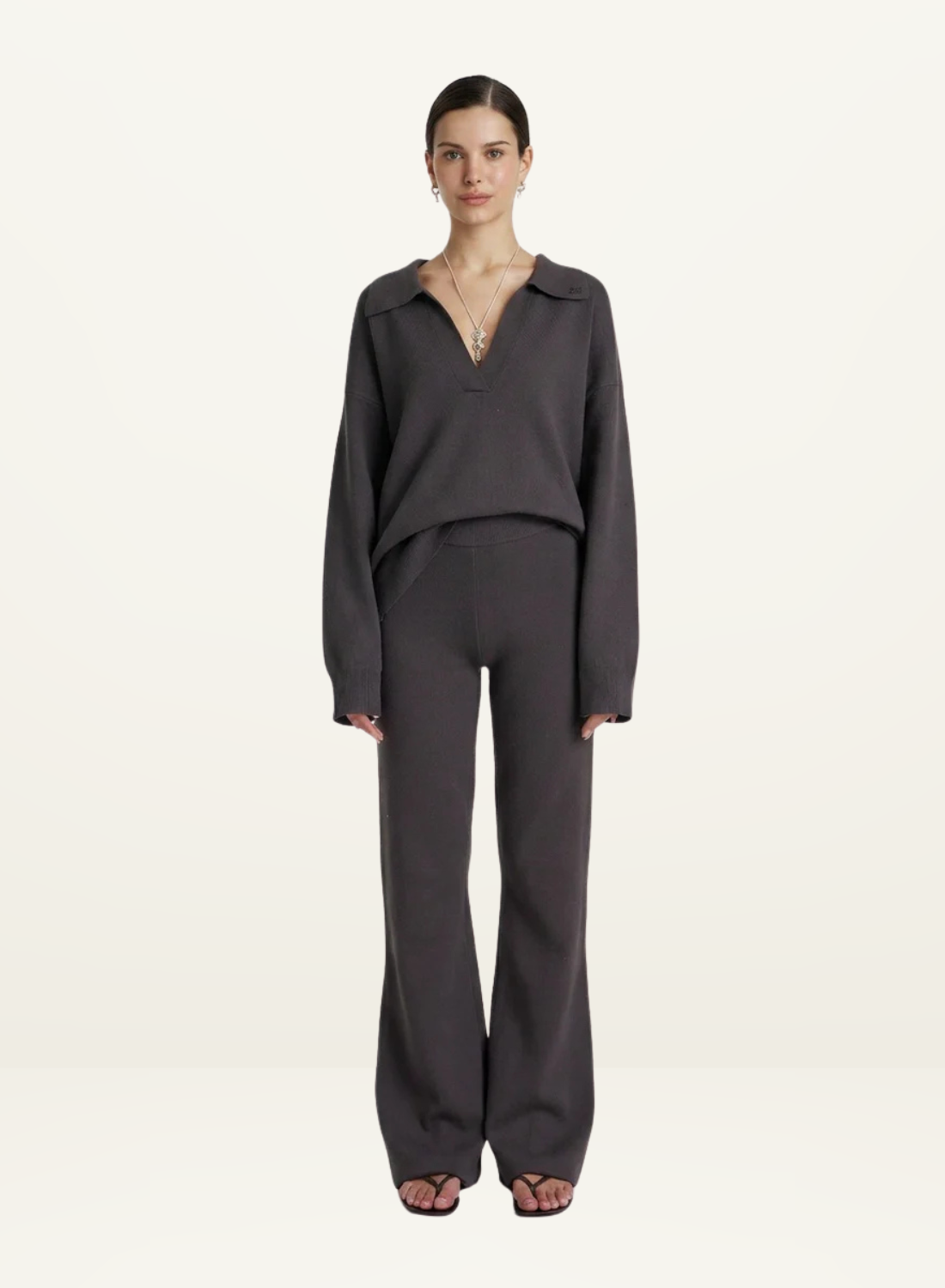 Summi Summi Lounge Knit Pant in Shadow