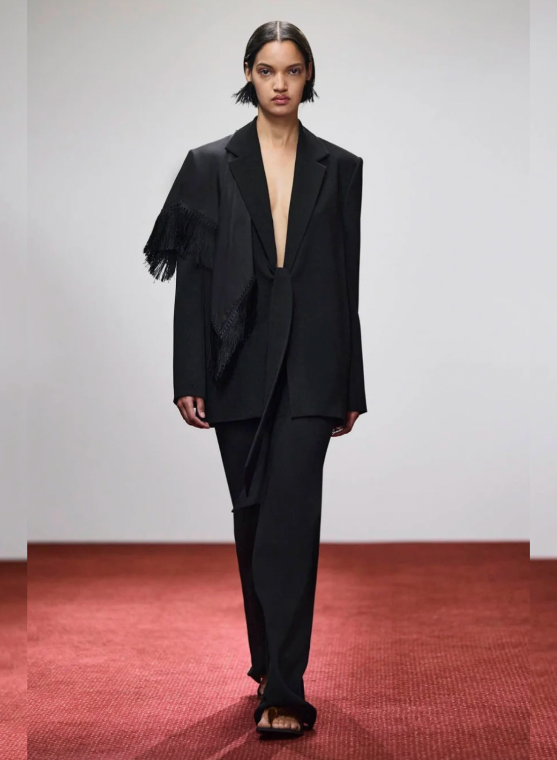 Camilla and Marc Dune Scarf Top in Black