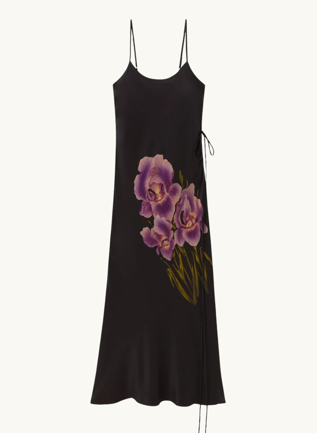 Silk Laundry CDC 1969 Slip Dress in Iris Black