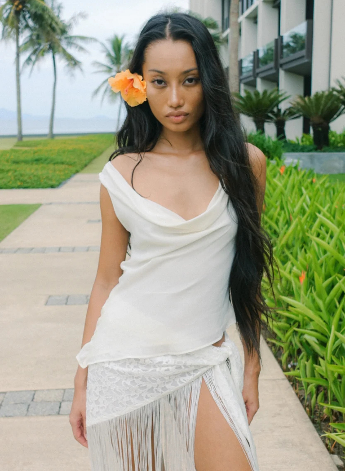 Isabelle Quinn Reina Top in Natural White