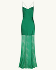 Elle Silk Lace Cowl Maxi Dress EMERALD GREEN Shona Joy-Shona Joy-Frolic Girls