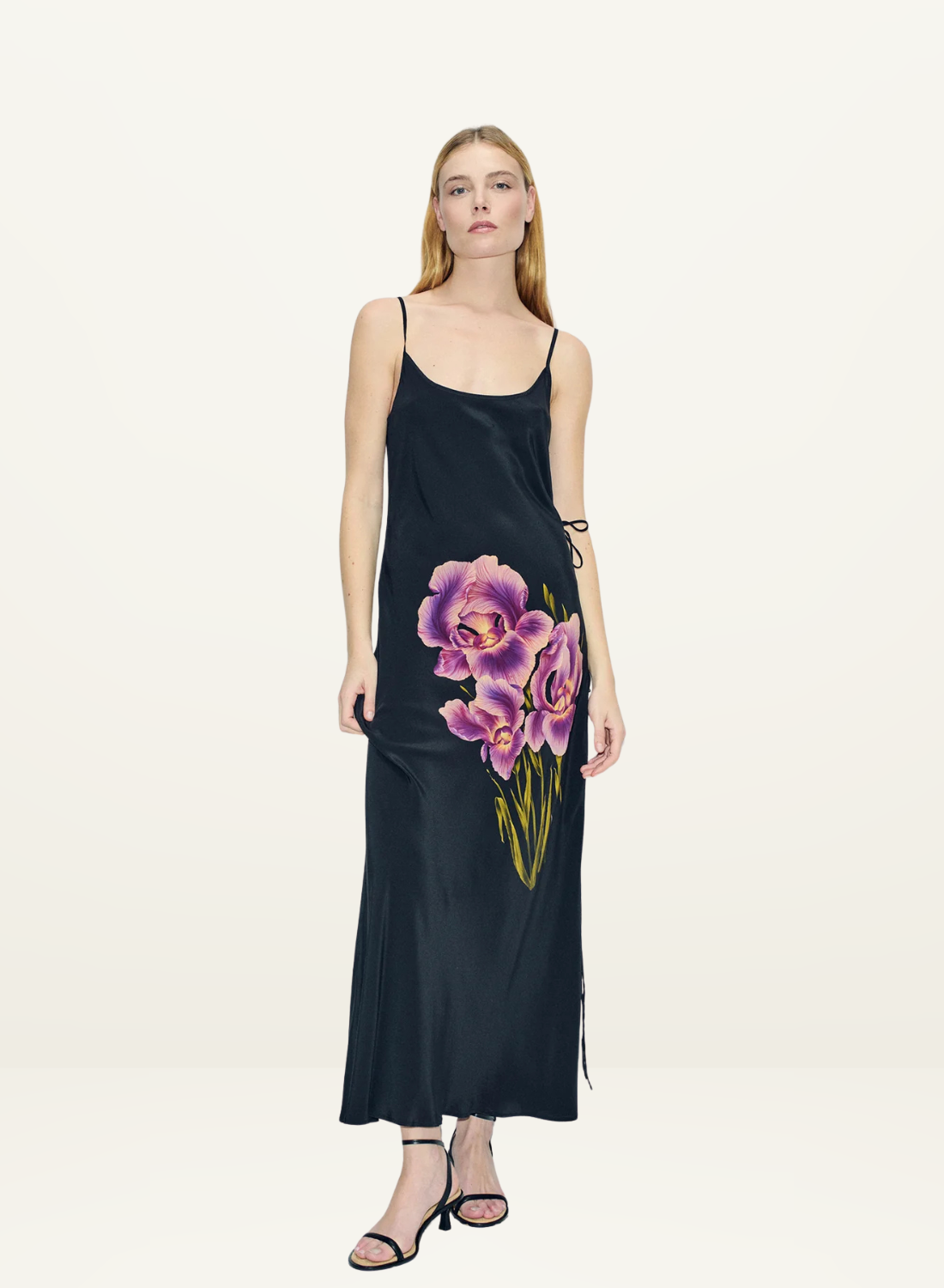 Silk Laundry CDC 1969 Slip Dress in Iris Black