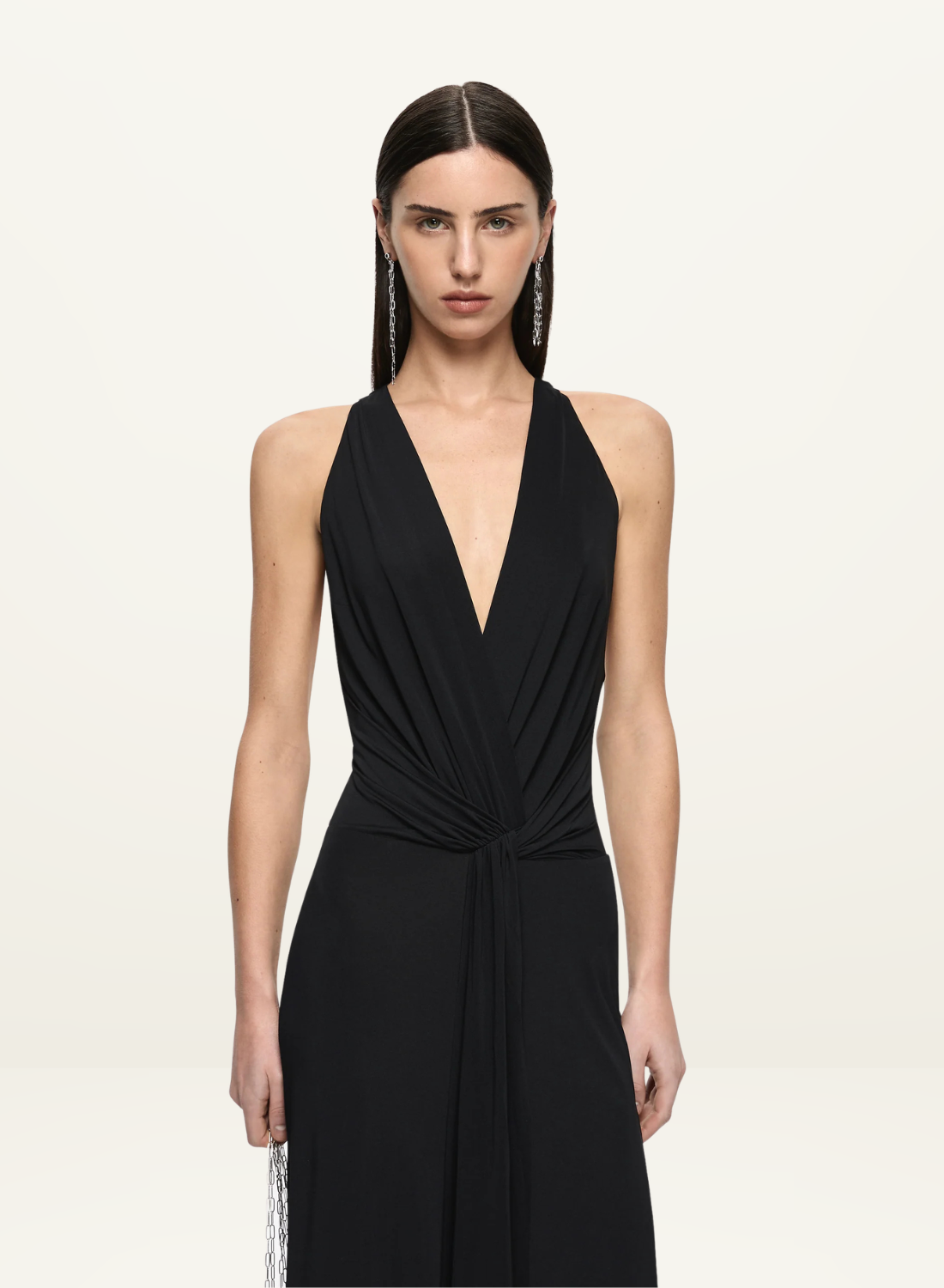 Bec + Bridge Thalia V Maxi Dress in Black