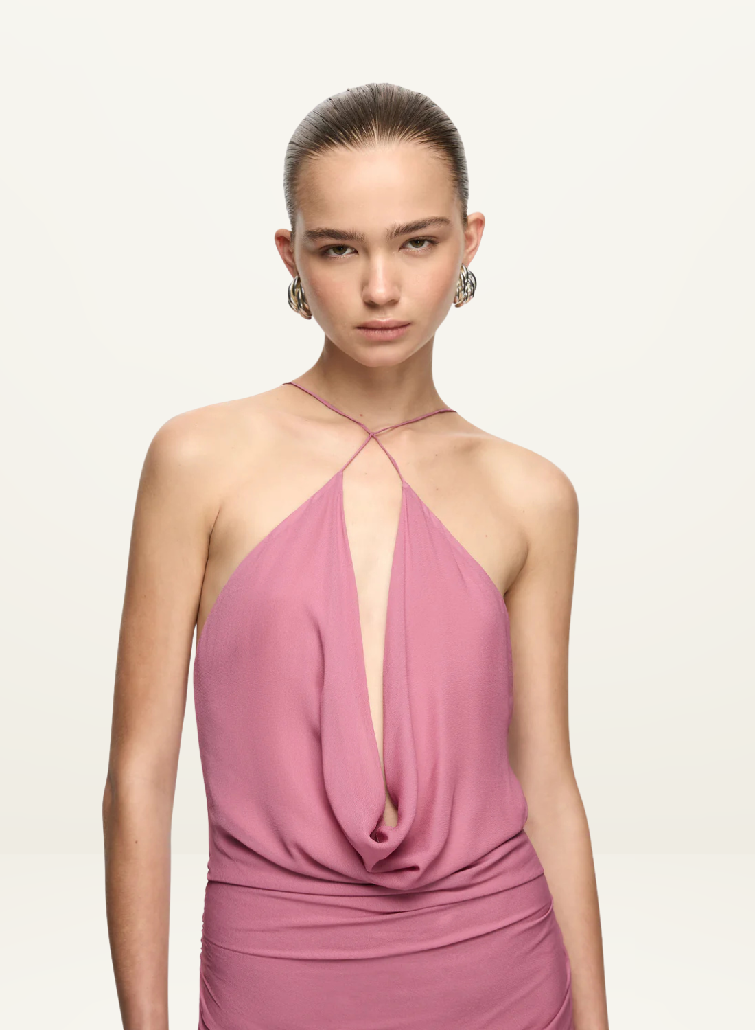 Bec + Bridge Celia Keyhole Maxi Dress in Orchid Pink
