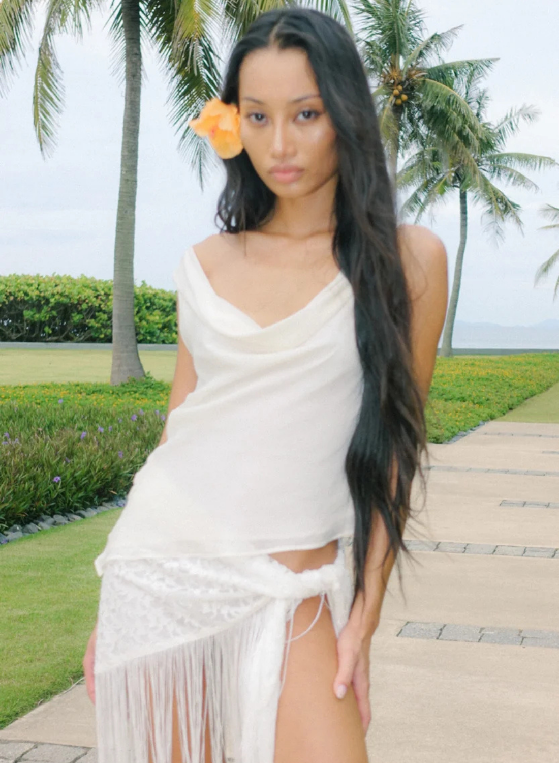 Isabelle Quinn Reina Top in Natural White