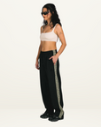 Geo Track Pants in BLACK Something Very Special-Something Very Special-Frolic Girls