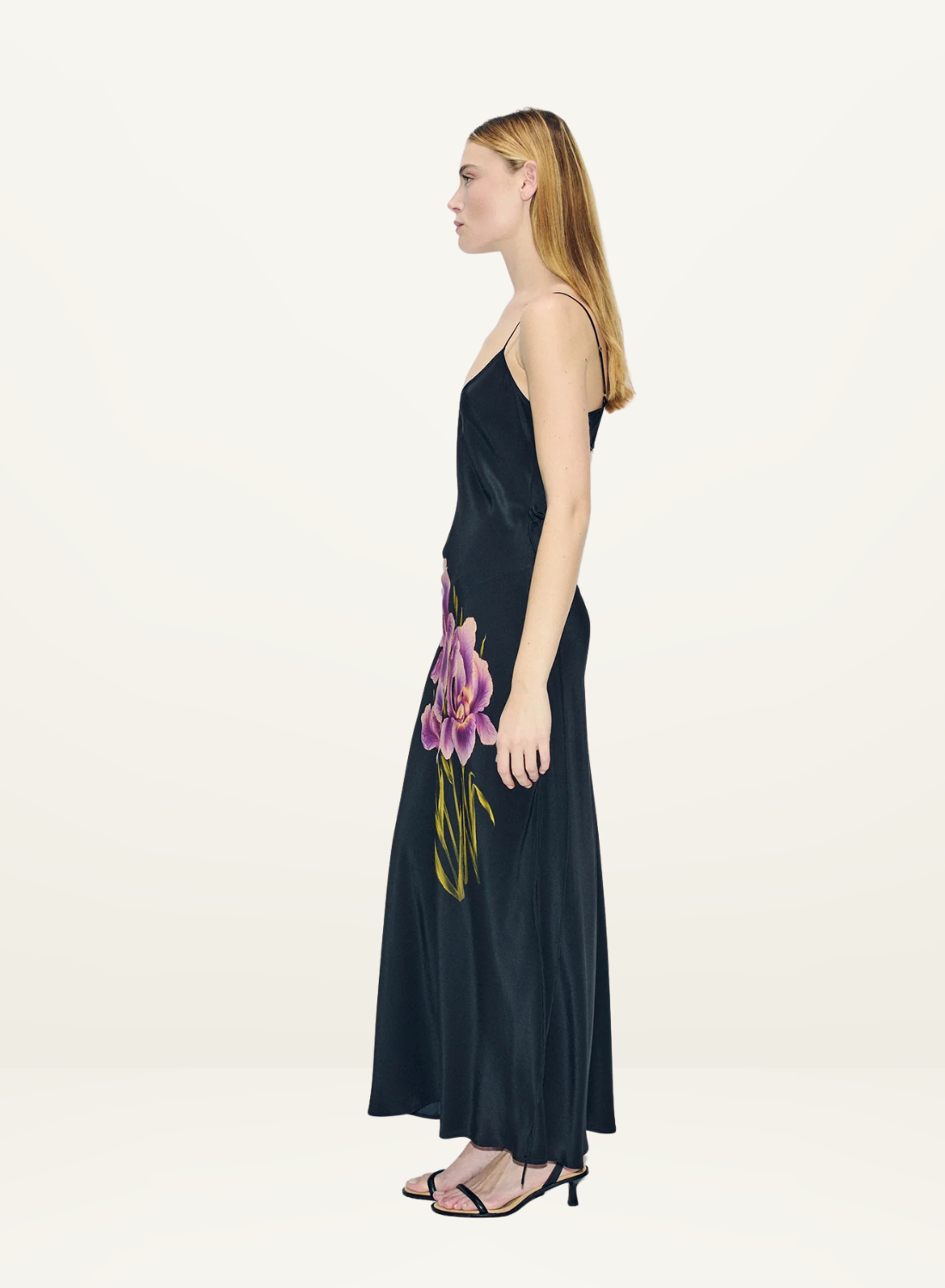 Silk Laundry CDC 1969 Slip Dress in Iris Black