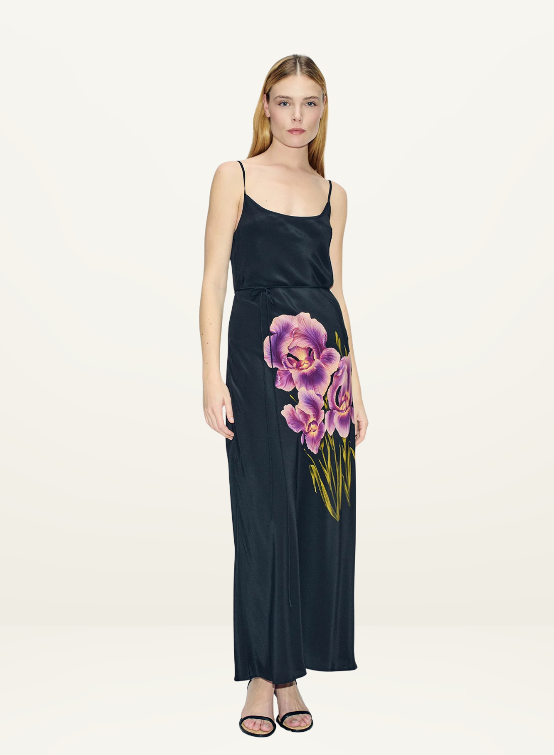 Silk Laundry CDC 1969 Slip Dress in Iris Black