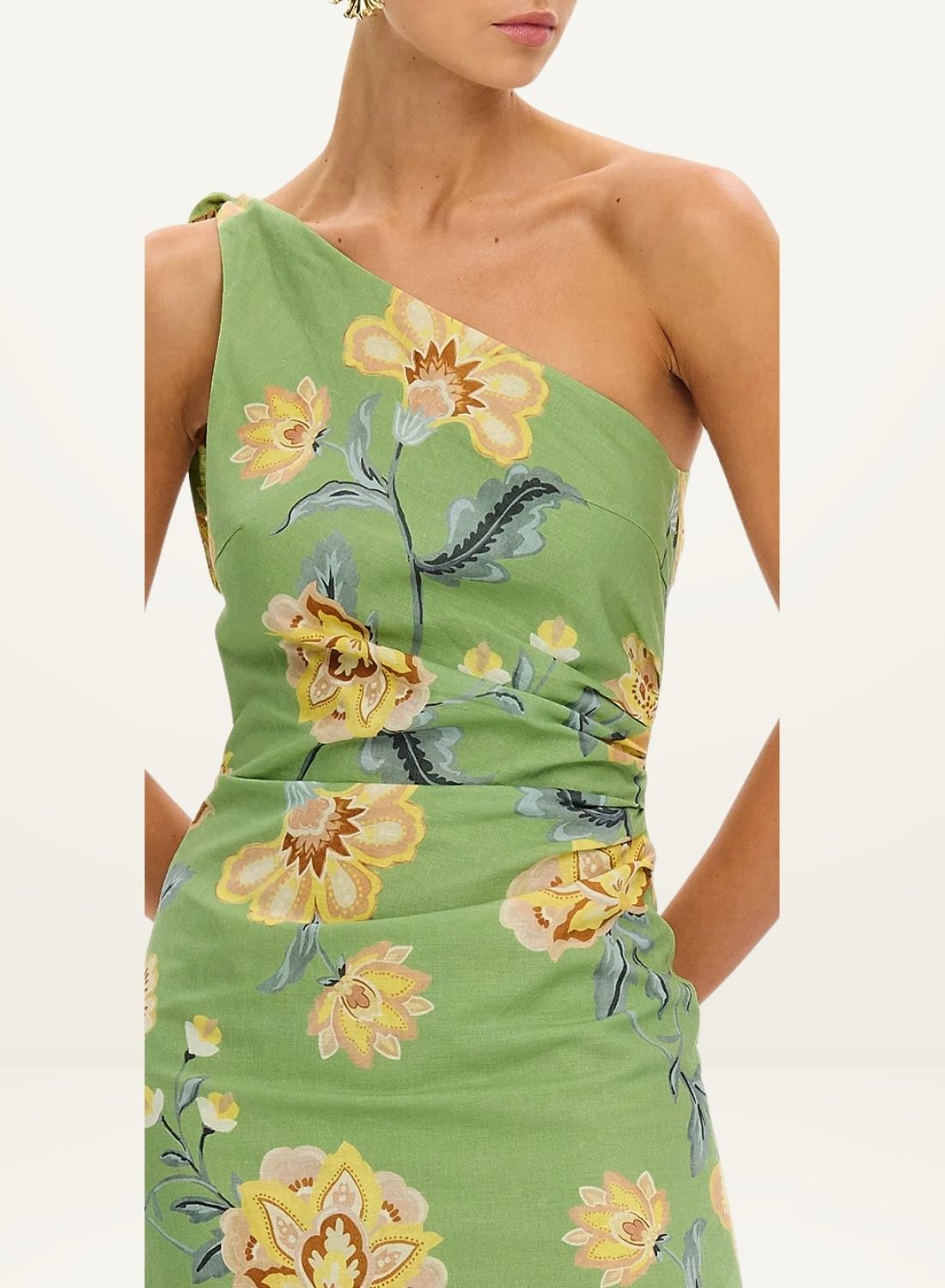 Kivari Eve One Shoulder Midi Dress