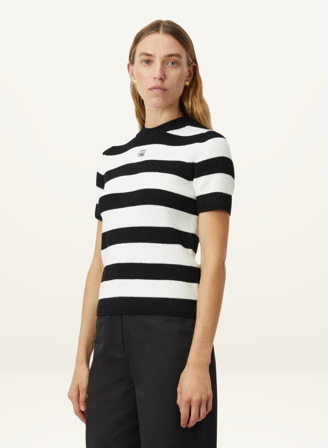 Umi Knit TShirt in BLACK & WHITE STRIPE Camilla and Marc-Camilla and Marc-Frolic Girls