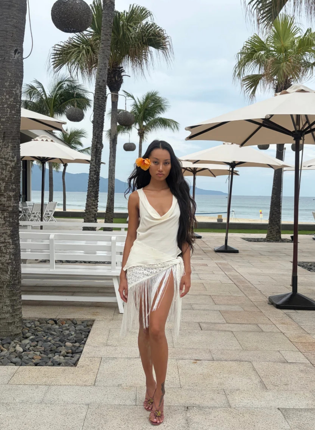 Isabelle Quinn Reina Top in Natural White