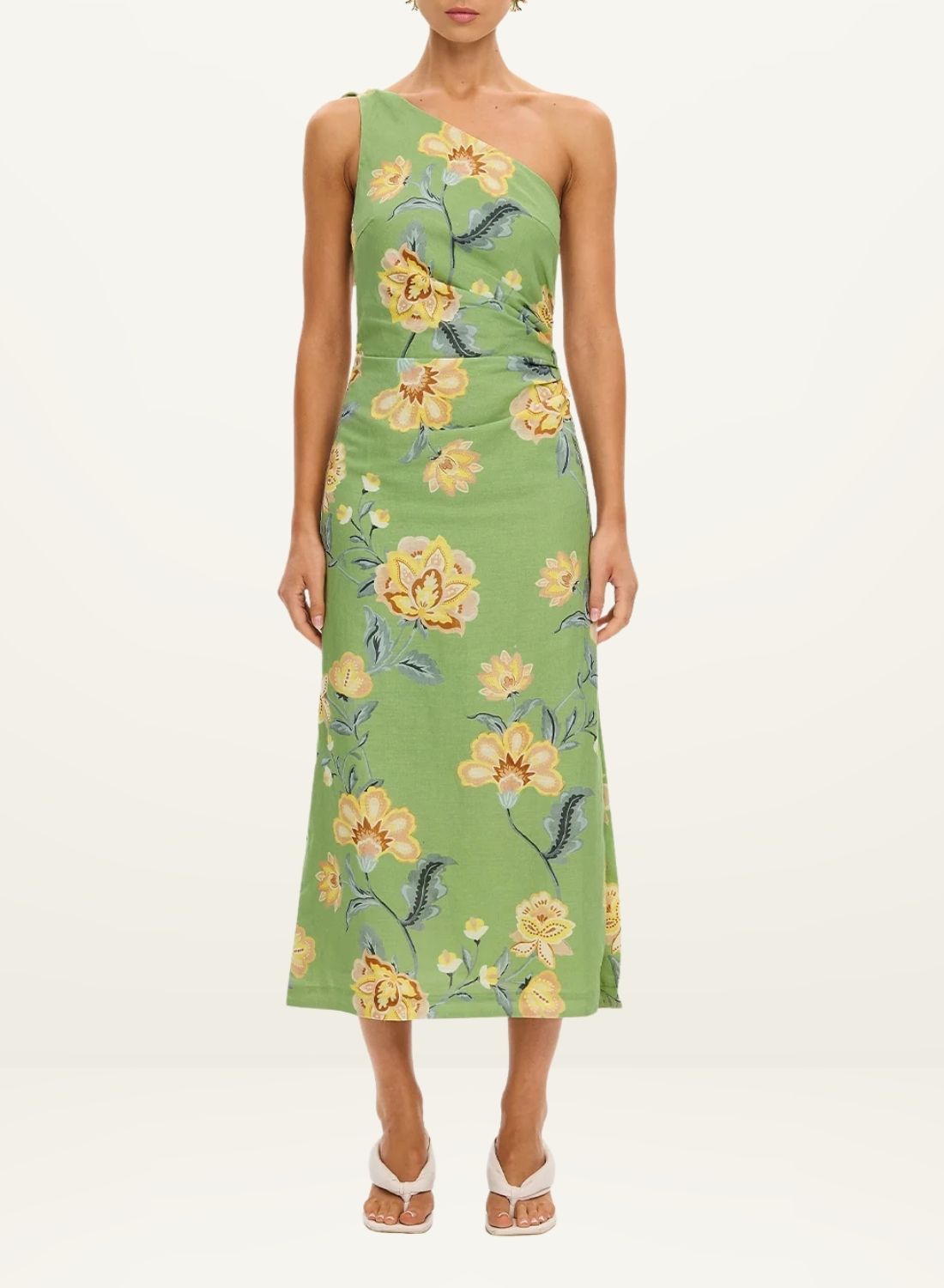 Kivari Eve One Shoulder Midi Dress