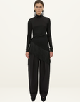 Camilla and Marc Dune Scarf Top in Black