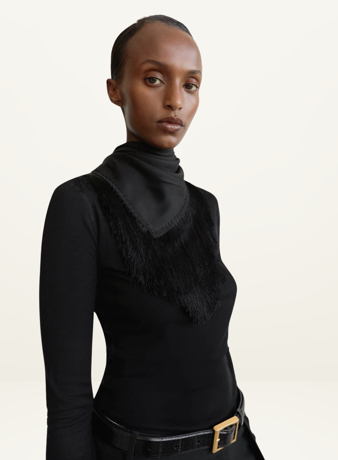 Camilla and Marc Dune Scarf Top in Black