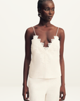 Shona Joy Toile Lace Cami in Ivory