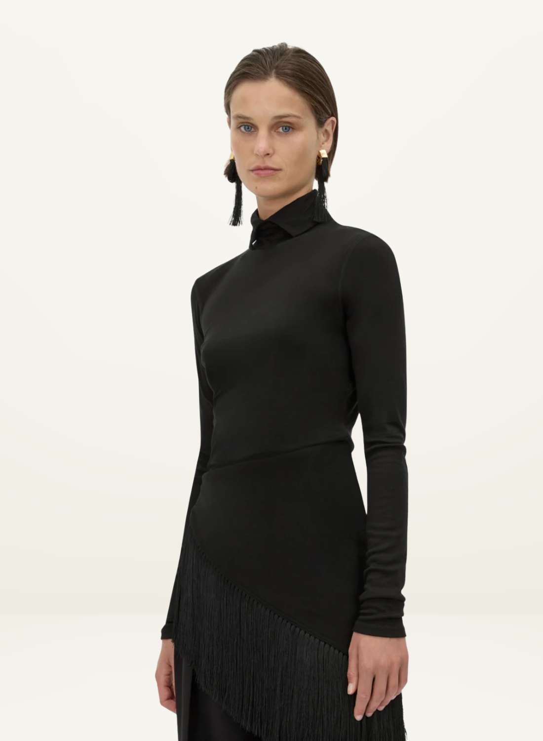 Camilla and Marc Dune Scarf Top in Black