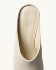 La Tribe Zoe Open Toe Mule in Cream