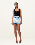 Azure Granada Mini Skirt BLUE IVORY By Johnny-By Johnny-Frolic Girls