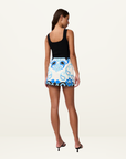 Azure Granada Mini Skirt BLUE IVORY By Johnny-By Johnny-Frolic Girls