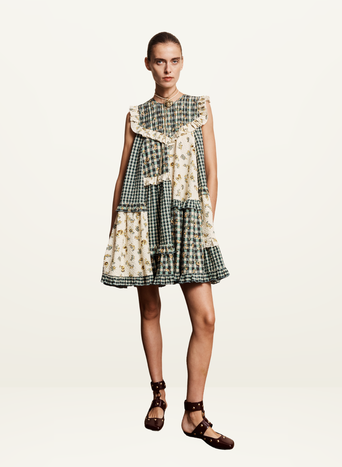 Alemais  Outrider Seersucker Mini Dress