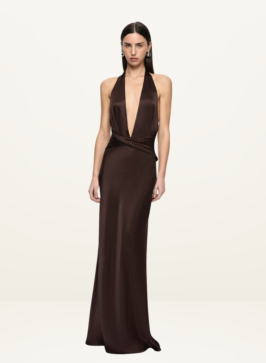 Bec + Bridge Irina Maxi Dress in Dark Chocolate