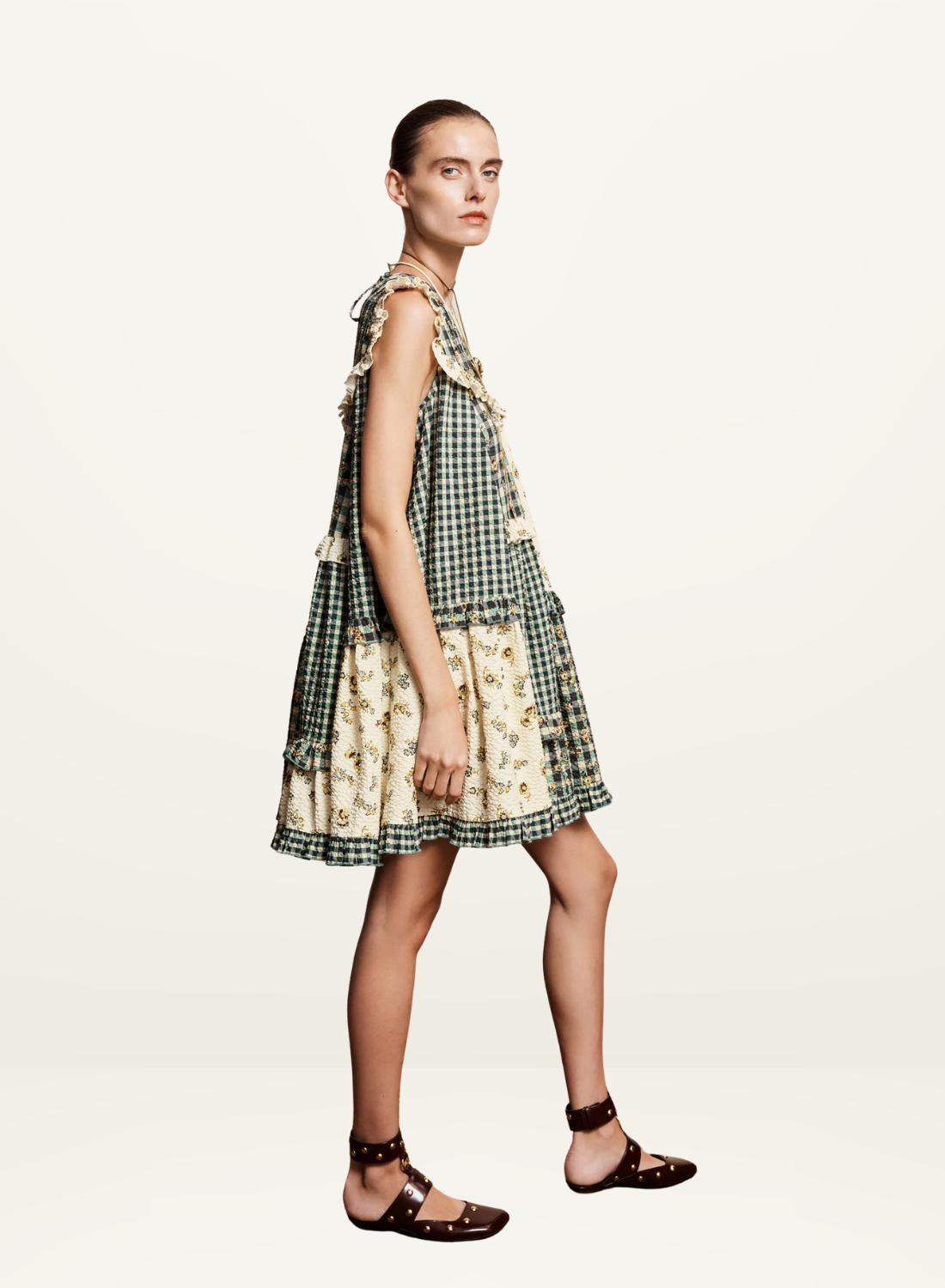 Alemais  Outrider Seersucker Mini Dress