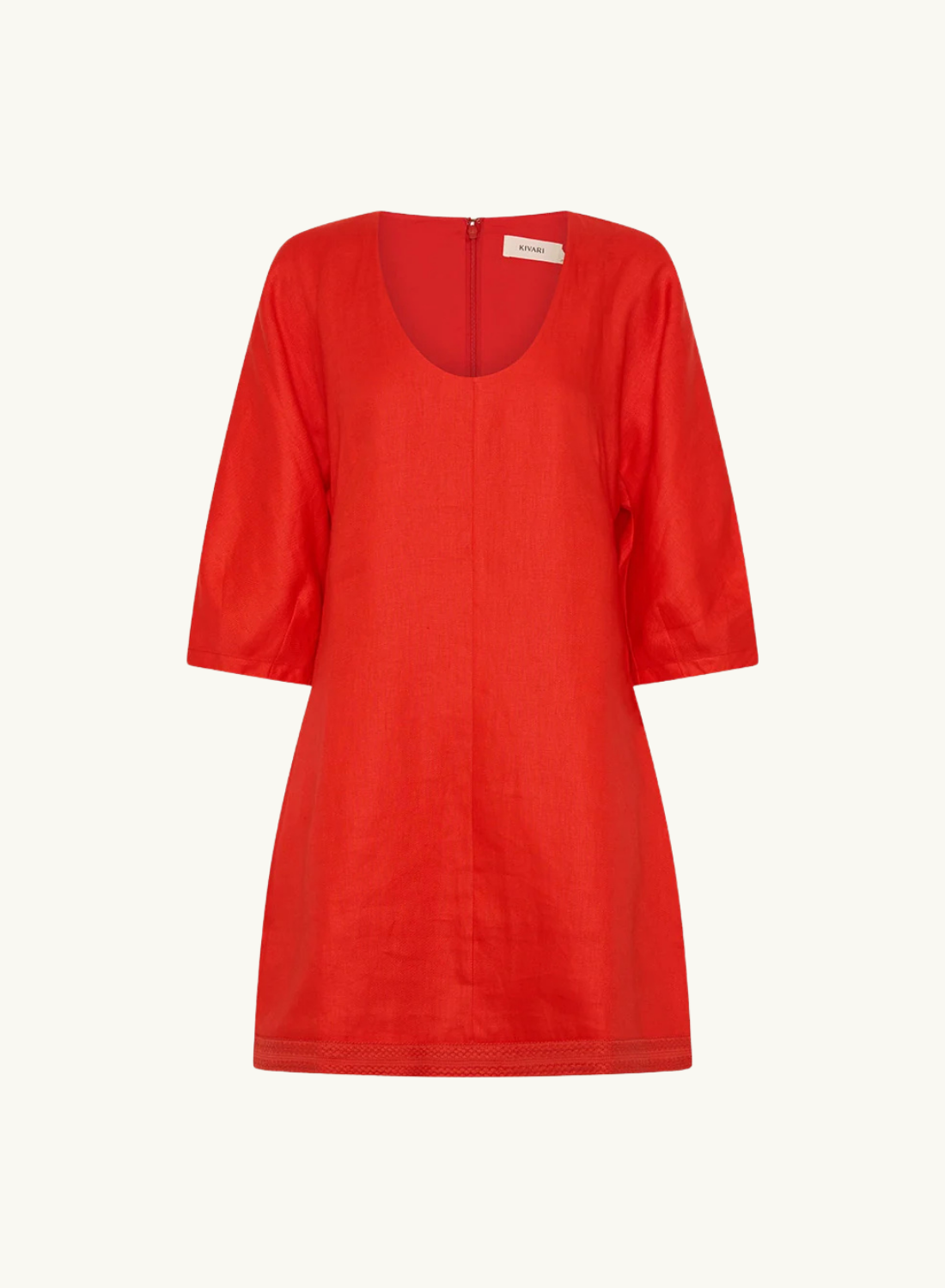Kivari Rosalia Mini Dress in Coral