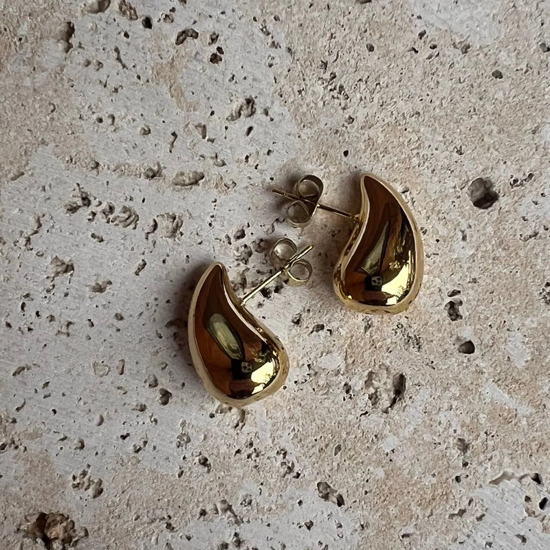 Tahlia Teardrop Large Earrings GOLD Smith-SMITH-Frolic Girls