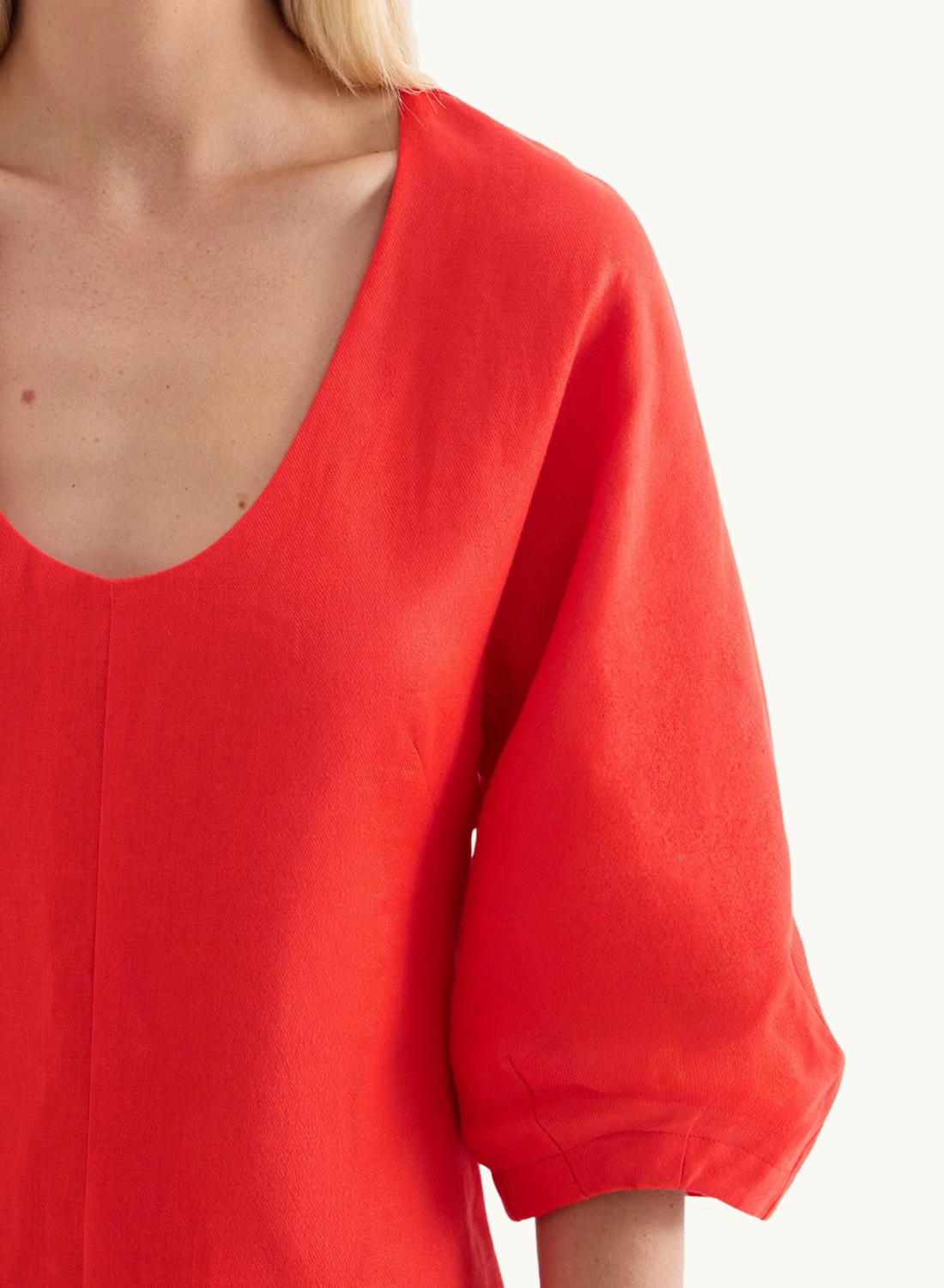 Kivari Rosalia Mini Dress in Coral