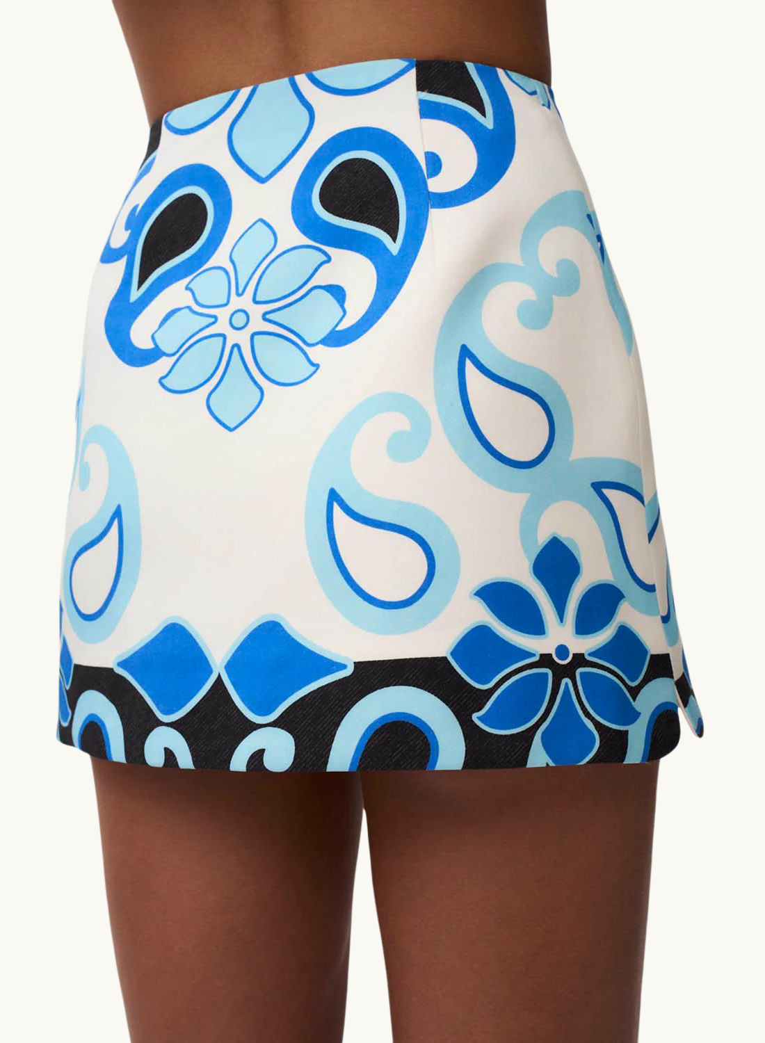 Azure Granada Mini Skirt BLUE IVORY By Johnny-By Johnny-Frolic Girls