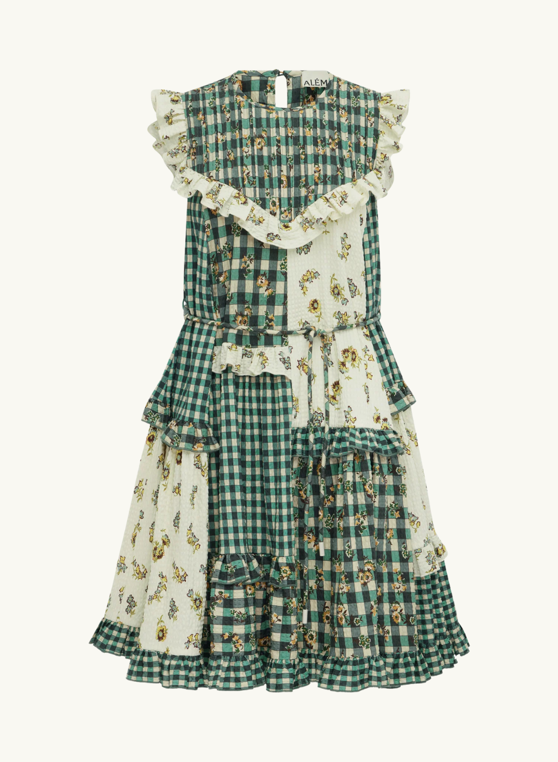 Alemais  Outrider Seersucker Mini Dress