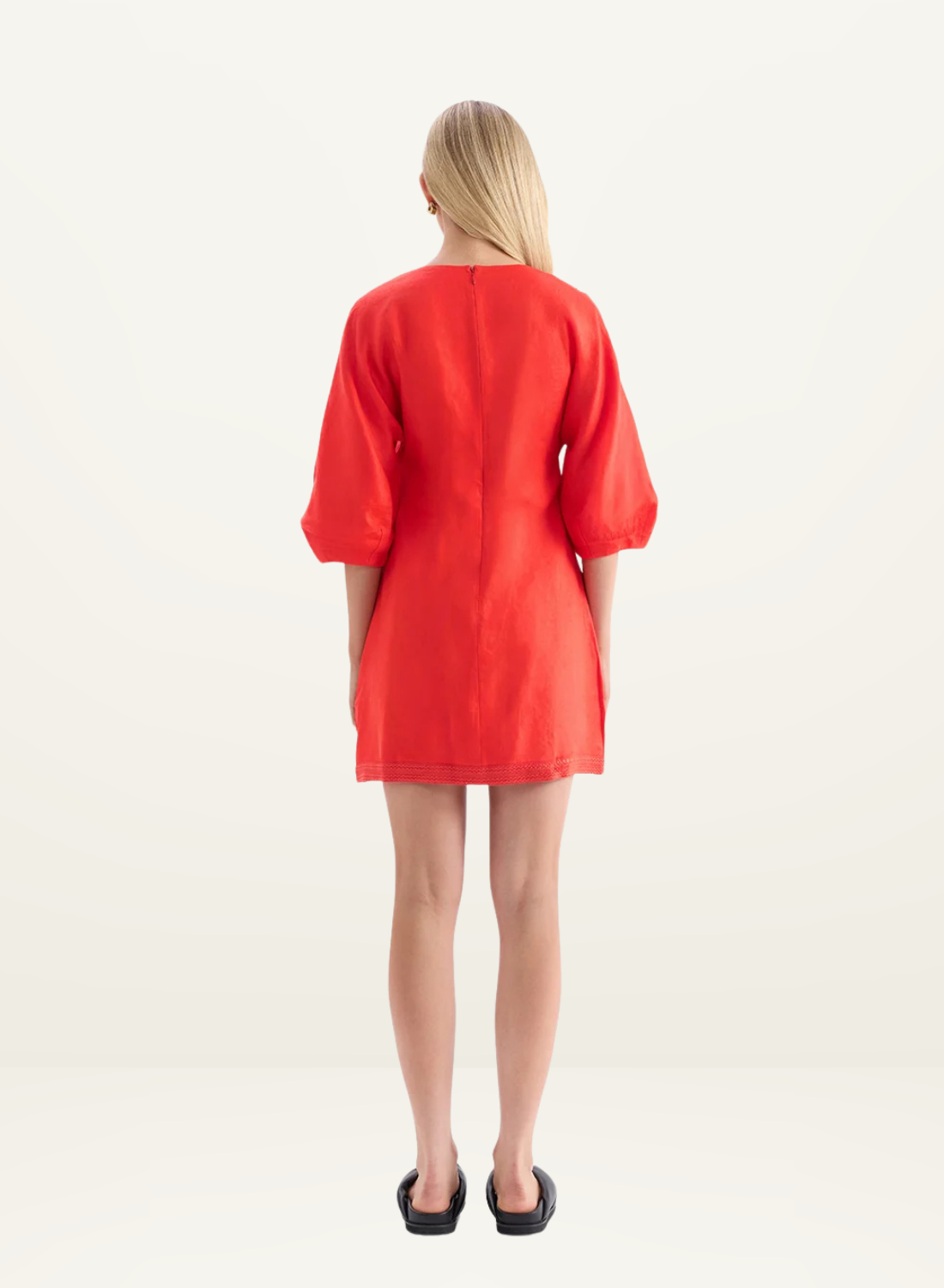 Kivari Rosalia Mini Dress in Coral