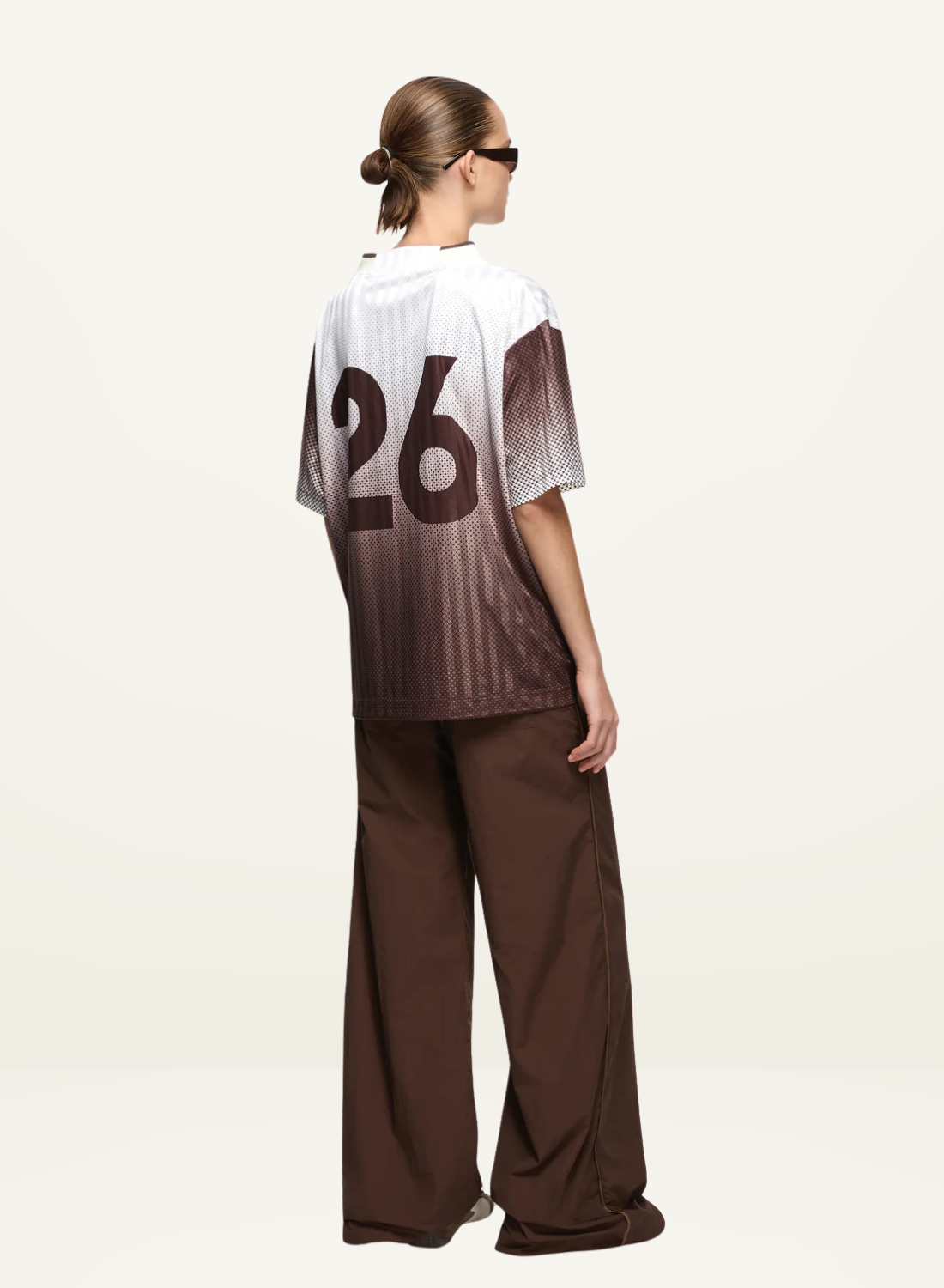 Bec + Bridge Zelia Jersey T-Shirt in Bitter Chocolate Ombre