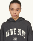 Anine Bing Harvey Sweatshirt in WASHED BLACK